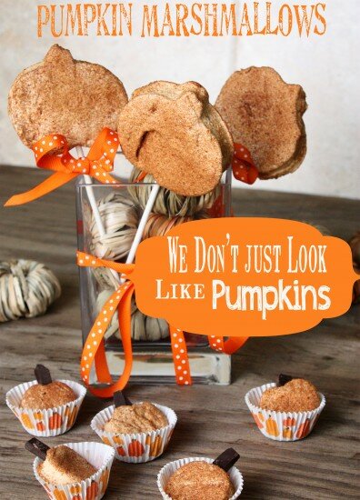 Homemade Pumpkin Marshmallows with organic pumpkin puree on fresh4five.com